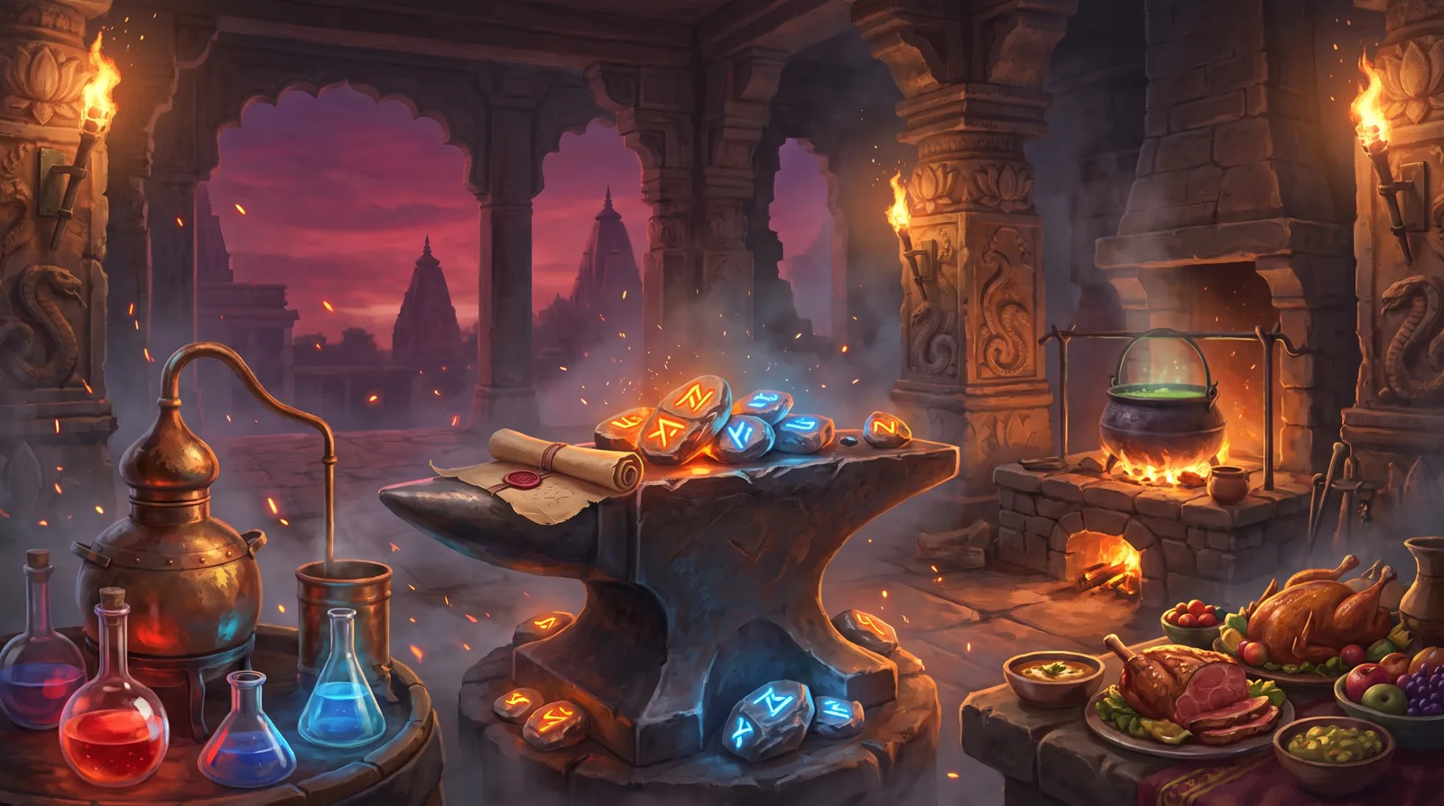 New netcode, crafting tables, food, guilds and Russian, Ashram Online news